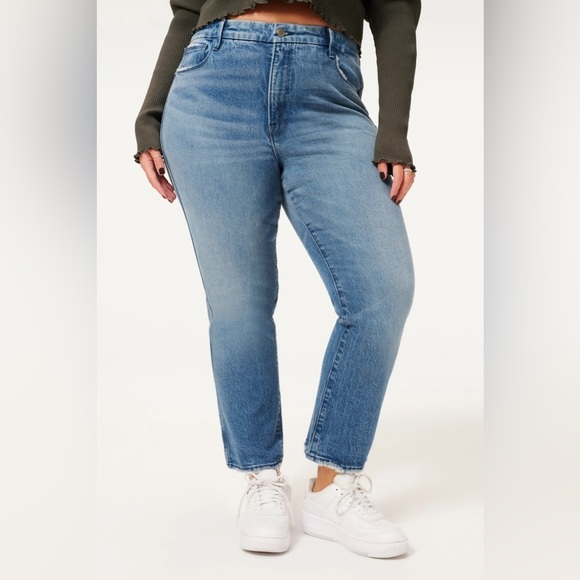 NWT‎ Good American Good Curve Straight Jeans in Blue858 Size 20 - Picture 13 of 13